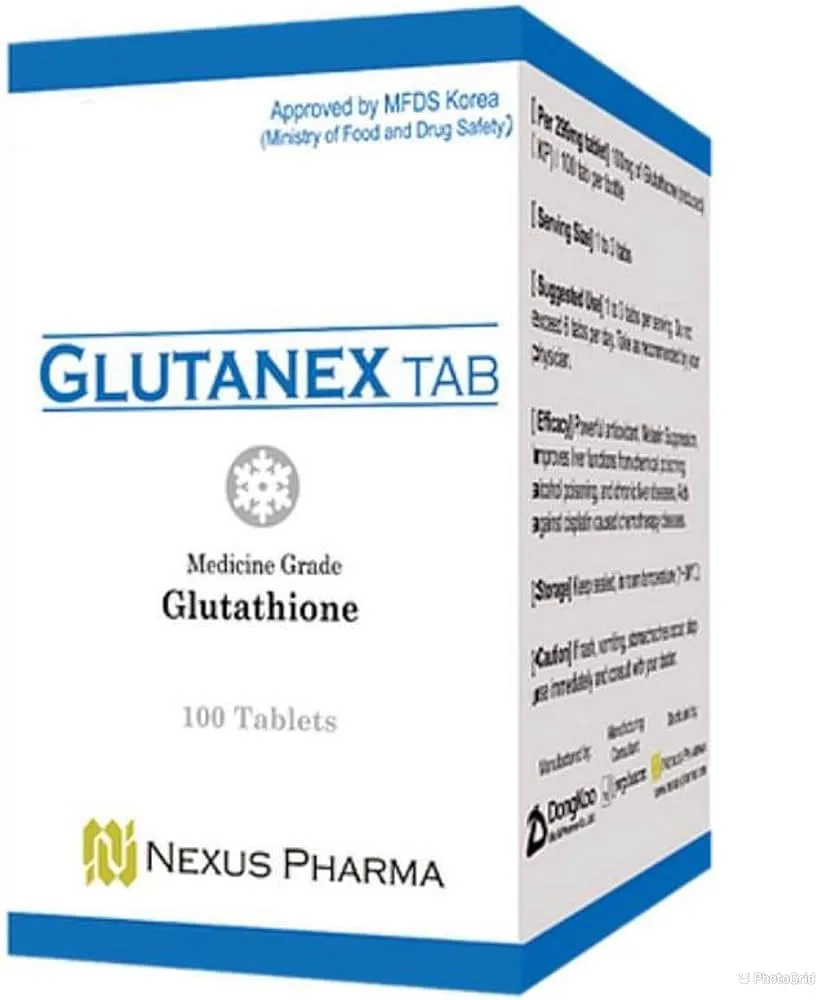 Glutanex Tab Glutathione Tablet 100mg Whitening